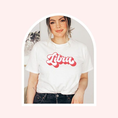 Libra 70s retro zodiac shirt