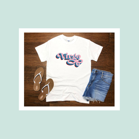 Virgo 70s retro zodiac shirt