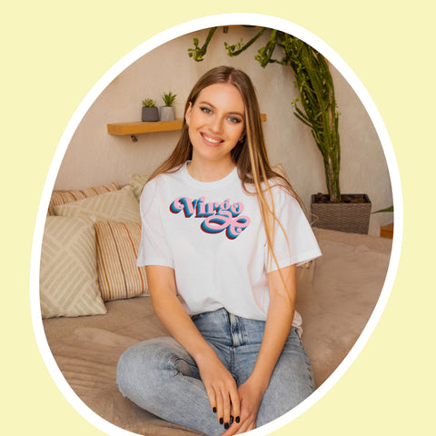 Virgo 70s retro zodiac shirt