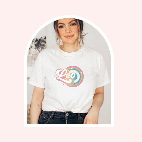 Leo 70s retro zodiac shirt