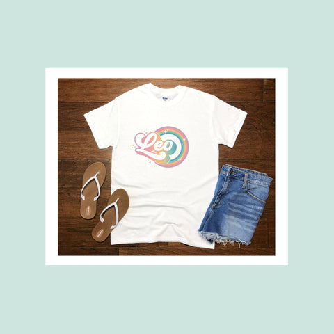 Leo 70s retro zodiac shirt