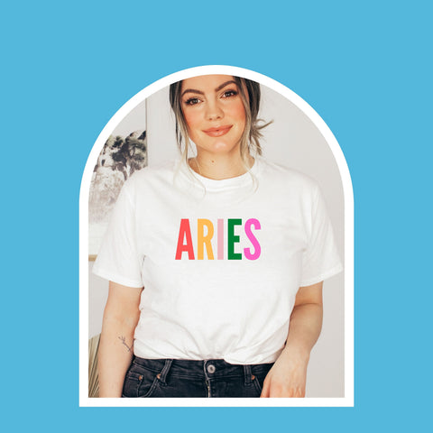 Aries multi-color text shirt
