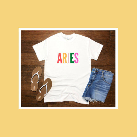 Aries multi-color text shirt