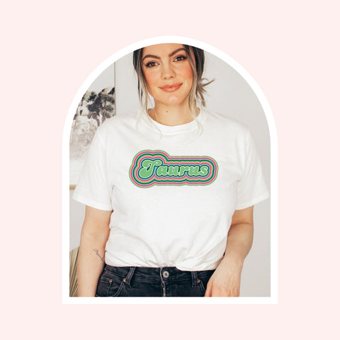 Taurus 70s retro zodiac shirt