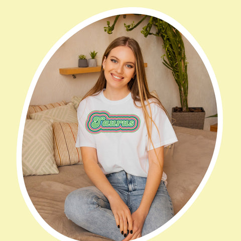 Taurus 70s retro zodiac shirt
