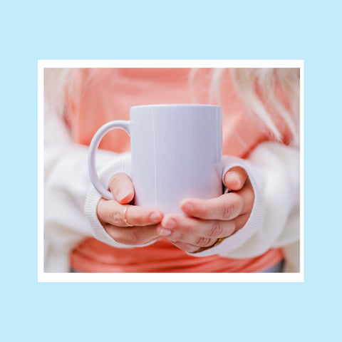 Scorpio 11 ounce multi-color text mug