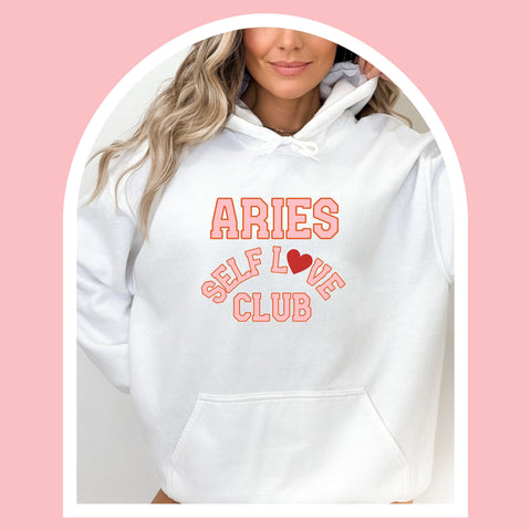 Aries self love club hoodie