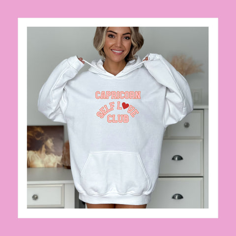 Capricorn self love club hoodie