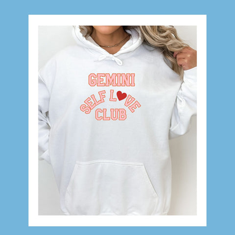 Gemini self love club hoodie