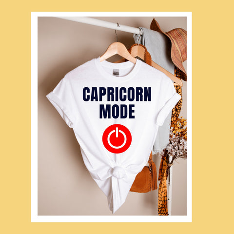 Capricorn mode on shirt