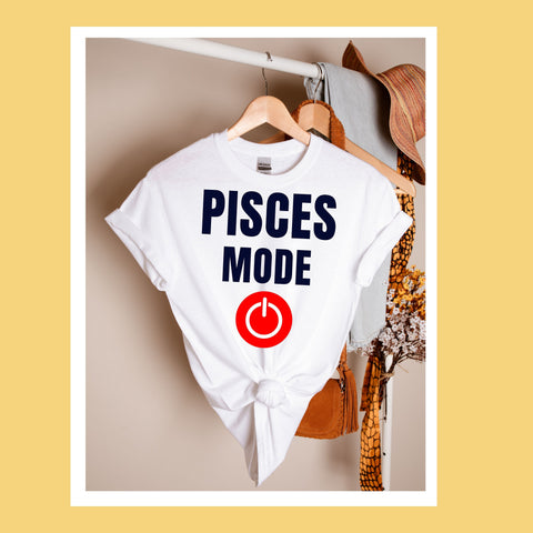 Pisces mode on shirt
