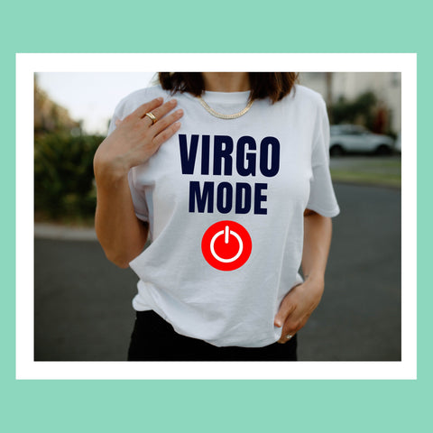 Virgo mode on shirt
