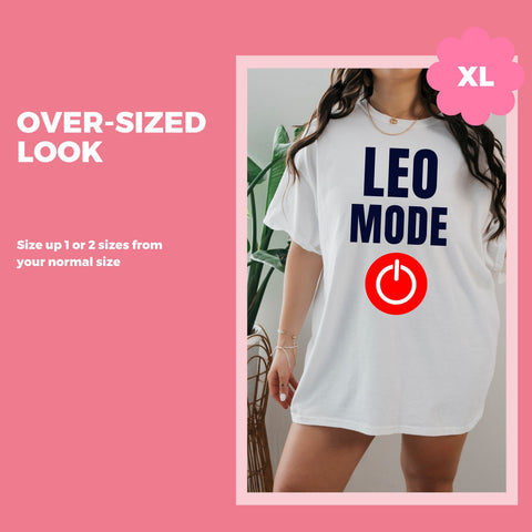 Leo mode on shirt