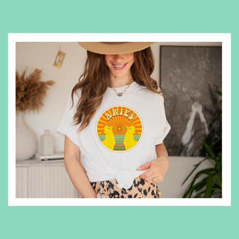 Aries psychedelic  trippy design shirt