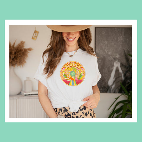 Pisces psychedelic trippy design shirt