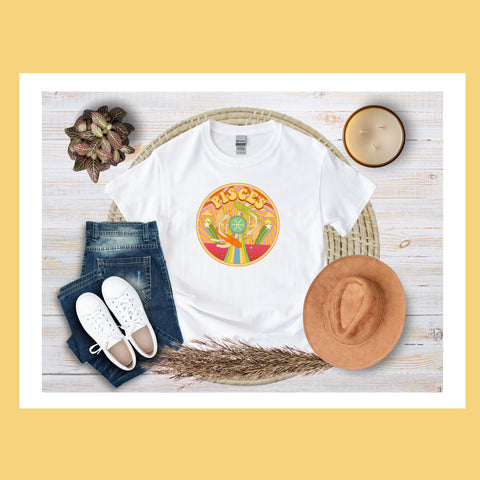 Pisces psychedelic trippy design shirt