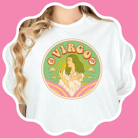 Virgo psychedelic trippy design shirt
