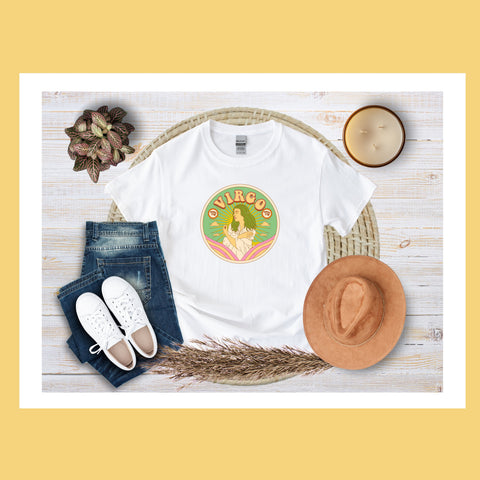 Virgo psychedelic trippy design shirt