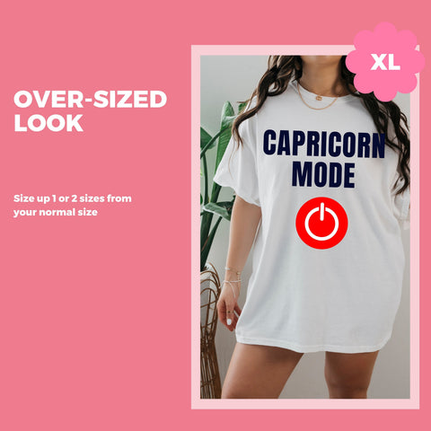 Capricorn mode on shirt