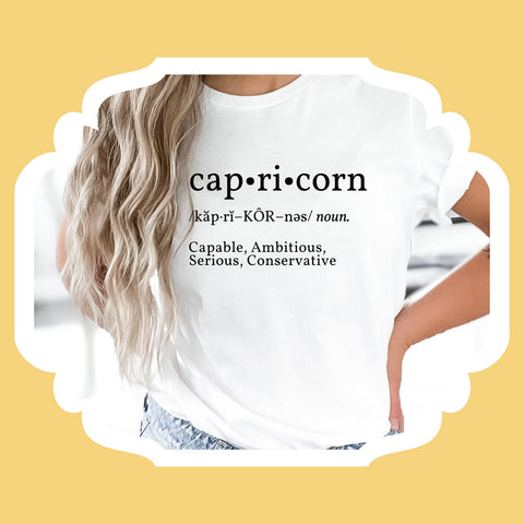 Capricorn definition shirt