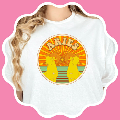 Aries psychedelic  trippy design shirt