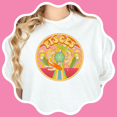 Pisces psychedelic trippy design shirt