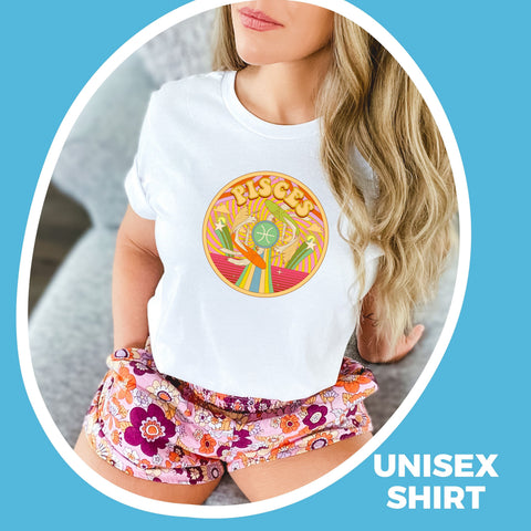 Pisces psychedelic trippy design shirt