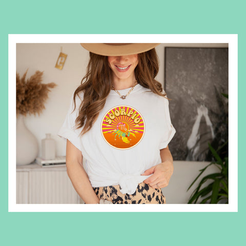 Scorpio psychedelic trippy design shirt