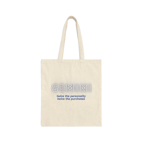 Gemini sarcastic tote bag
