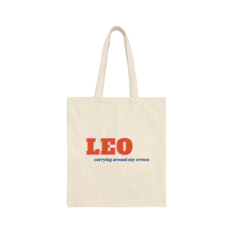 Leo sarcastic tote bag