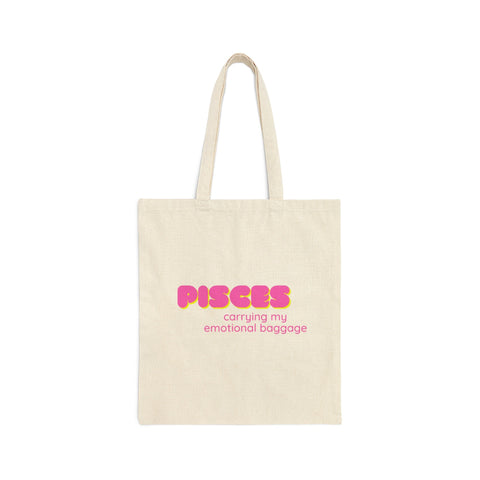 Pisces sarcastic tote bag