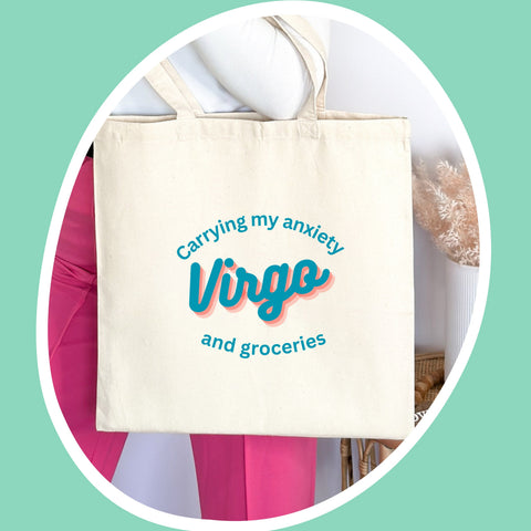 Virgo sarcastic tote bag