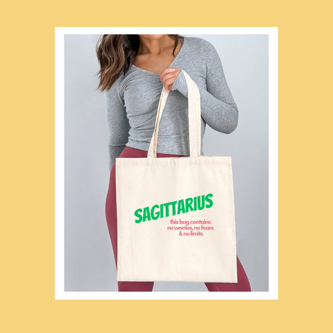 Sagittarius sarcastic tote bag