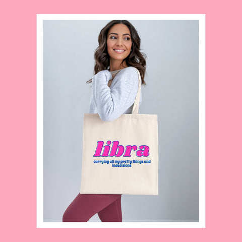 Libra sarcastic tote bag