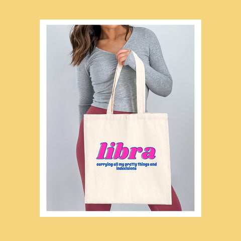 Libra sarcastic tote bag