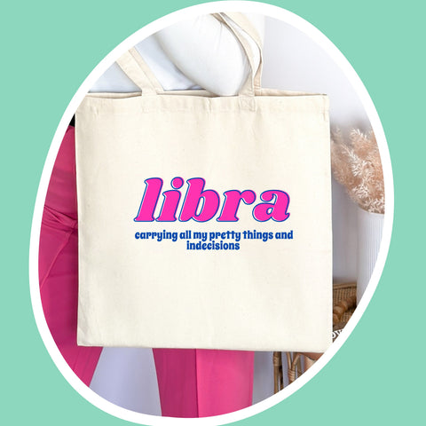 Libra sarcastic tote bag