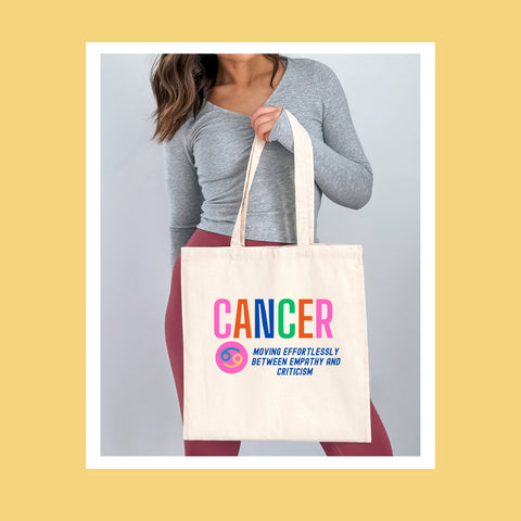Cancer sarcastic tote bag