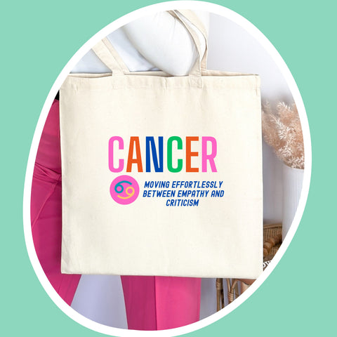 Cancer sarcastic tote bag
