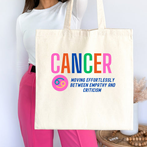 Cancer sarcastic tote bag