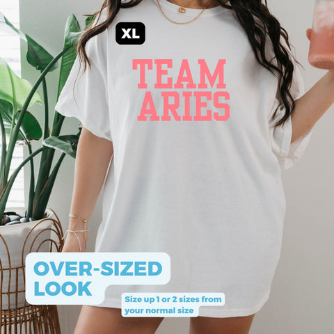 Team Aries varsity shirt