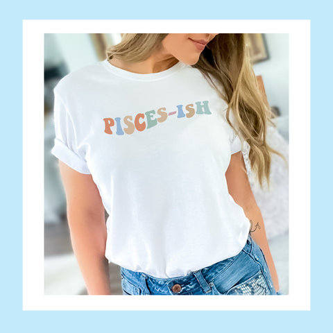 Pisces-ish pastel groovy shirt