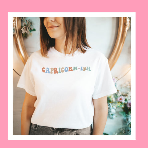 Capricorn-ish pastel groovy shirt