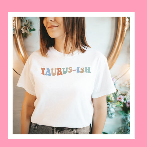 Taurus-ish pastel groovy shirt