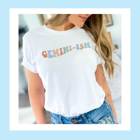 Gemini-ish pastel groovy shirt