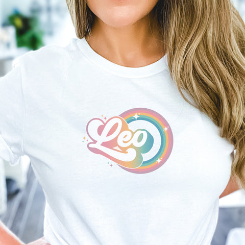 Leo 70s retro zodiac shirt
