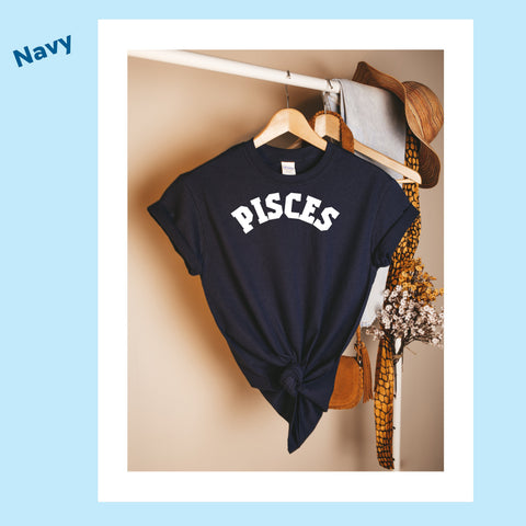 Pisces retro varsity shirt