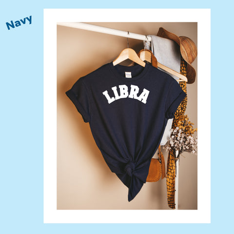 Libra retro varsity shirt