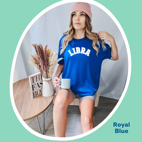 Libra retro varsity shirt