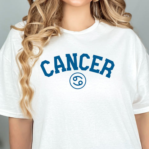 Cancer varsity text shirt