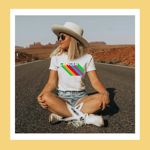 Cancer rainbow shirt